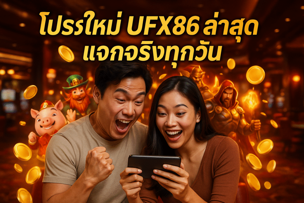 โปรใหม่ UFX86 ล่าสุด แจกจริงทุกวัน