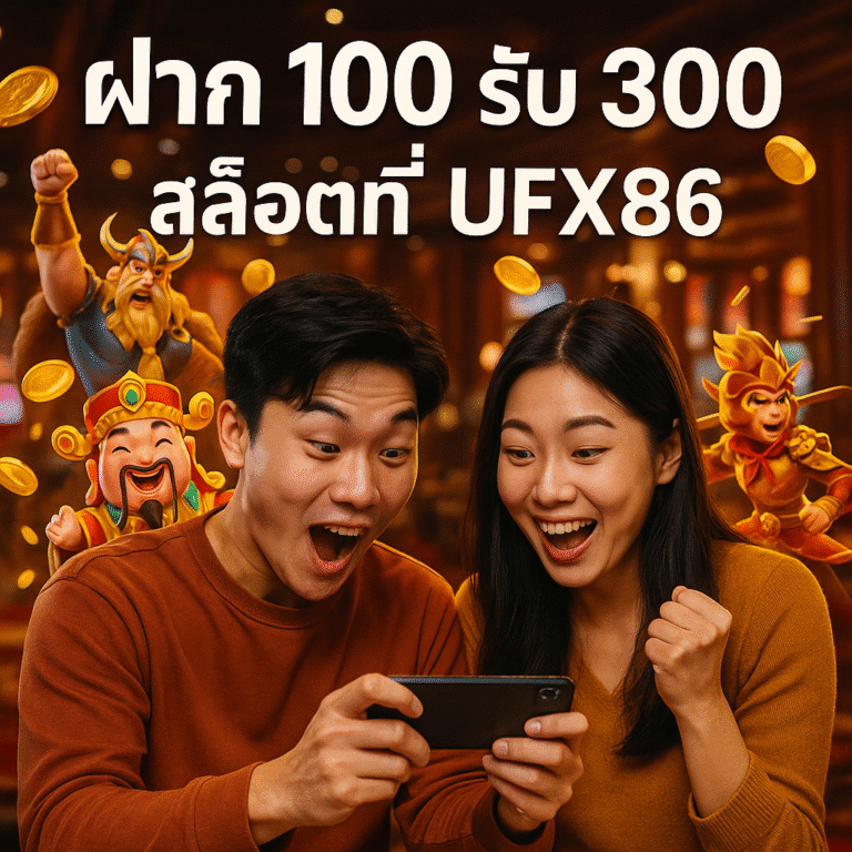 ฝาก 100 รับ 300 สล็อตที่ UFX86