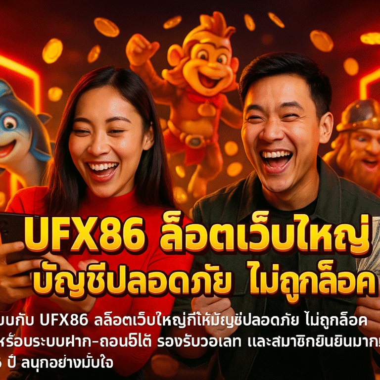 UFX86 สล็อตเว็บใหญ่ บัญชีปลอดภัย ไม่ถูกล็อค